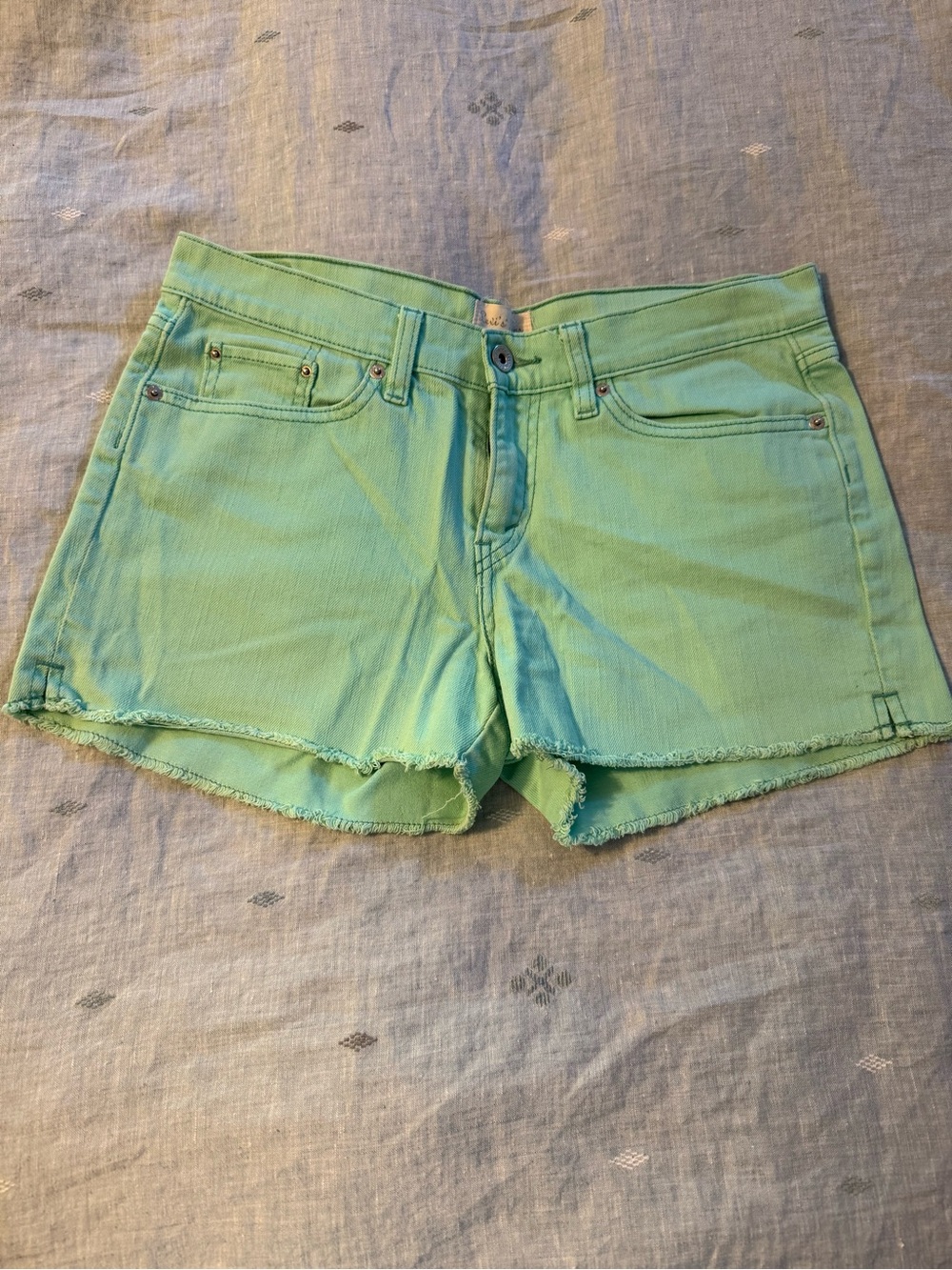 Levi’s Women’s Mint Green Denim Cutoff Shorts Sz 6